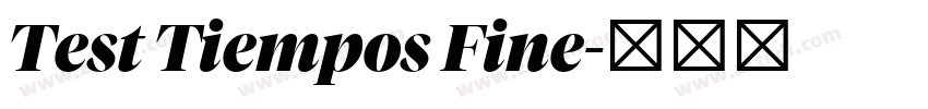Test Tiempos Fine字体转换